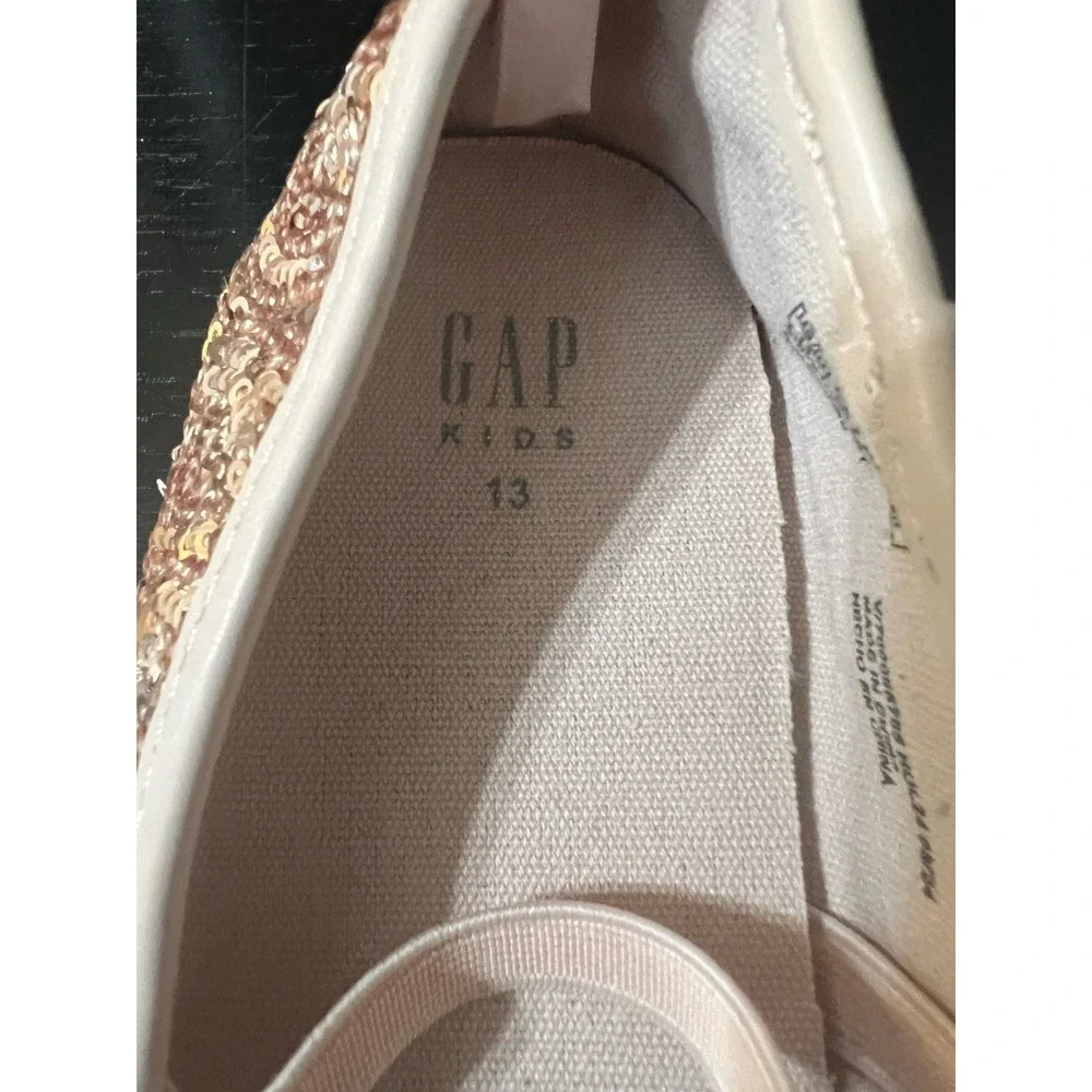 GAP Sequin Bow Mary Jane Kids Ballet‎ Flats 13